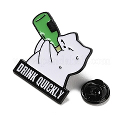 Drunk Cat Enamel Pins&nbsp;JEWB-I060-02EB-03