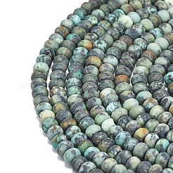 Natural African Turquoise(Jasper) Beads Strands&nbsp;G-P575-A20-6x4mm