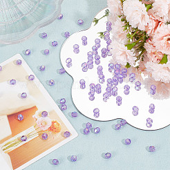 800Pcs UV Plating Transparent Acrylic Beads&nbsp;PACR-GO0001-01