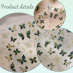 Butterfly Pattern PET Nail Art Stickers&nbsp;MRMJ-WH20816-002