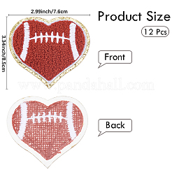 Rugby Theme Towel Embroidery Style Cloth Iron on/Sew on Patches&nbsp;DIY-WH20032-21B
