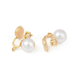 Round Brass Brass Micro Pave Clear Cubic Zirconia Ear Cuff Findings&nbsp;KK-F902-03G