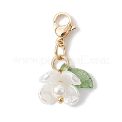 Flower Shell Pearl Pendant Decorations&nbsp;HJEW-TA00106