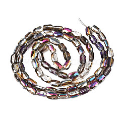 Electroplate Transparent Glass Beads Strands&nbsp;EGLA-N002-25-D01