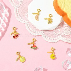 6pcs 6 Styles Brass Pendants&nbsp;KK-CJ0003-37