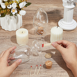 Glass Bell Jars with Cork&nbsp;AJEW-WH0609-726