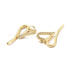 Rack Plating Brass Micro Pave Cubic Zirconia Pendants&nbsp;KK-C021-04G