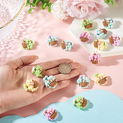 20Pcs Opaque Resin Cabochons&nbsp;CRES-TA0001-84