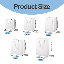 10Pcs 5 Sizes Kraft Paper Gift Shopping Bags Set&nbsp;ABAG-TA0002-23A