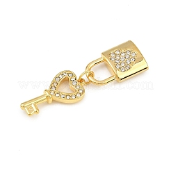 304 Stainless Steel Rhinestone Rhinestone Pendants&nbsp;STAS-P419-03B-G