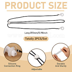 2Pcs Polyester Earphone Cord Straps&nbsp;HJEW-TAC0167