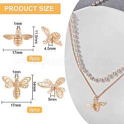 16Pcs 2 Styles Brass Pendants&nbsp;KK-BC0010-03