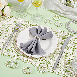 100Pcs 2 Colors Resin Napkin Rings&nbsp;AJEW-NB0008-21
