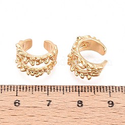 Brass Cuff Earrings&nbsp;EJEW-T047-70G