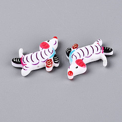 Printed Opaque Resin Beads&nbsp;RESI-N043-04A