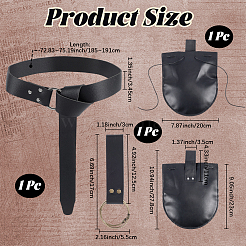 Viking PU Leather Belt Pouch Bag&nbsp;AJEW-CL0003-22A