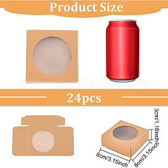 Foldable Kraft Paper Boxes&nbsp;CON-WH0068-63B