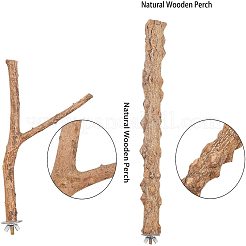 Wood Perch Bird Platform&nbsp;AJEW-GA0001-30