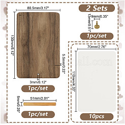 2Sets Wood Name Card Holder&nbsp;WOOD-GA0001-67