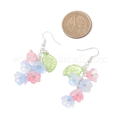 Flower Handmade Lampwork Enamel Dangle Earrings&nbsp;EJEW-TA00706