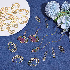 30Pcs 3 Styles Alloy Open Back Bezel Pendants&nbsp;FIND-PH0038-63
