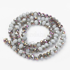 Electroplate Opaque Glass Beads Strands&nbsp;EGLA-A034-P4mm-R15