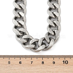 304 Stainless Steel Cuban Link Chain Necklaces for Men&nbsp;NJEW-D301-01P