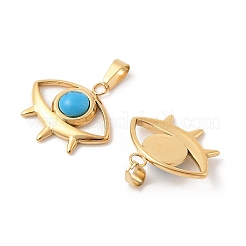 Synthetic Turquoise Eye Pendants&nbsp;STAS-L280-16G