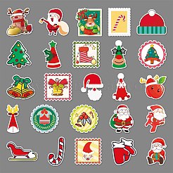 100Pcs Christmas PVC Self Adhesive Stickers&nbsp;XMAS-PW0001-192