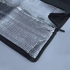 Non-woven Fabric & Lattice Surface Insulated Lunch Bag&nbsp;AJEW-WH20017-95B-02