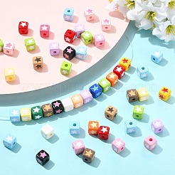 Baking Paint Opaque Enamel Acrylic Beads&nbsp;OACR-CJC0010-25