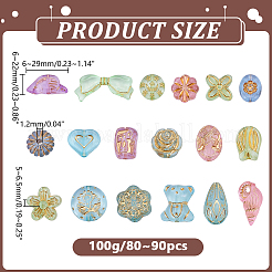 100G Transparent Acrylic Beads&nbsp;TACR-HY0001-09