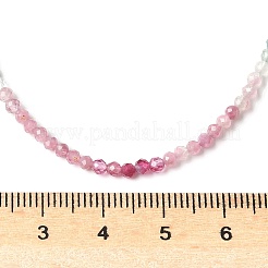Natural Multicolor Tourmaline Faceted Rondelle Beaded Necklaces&nbsp;NJEW-Z066-01P
