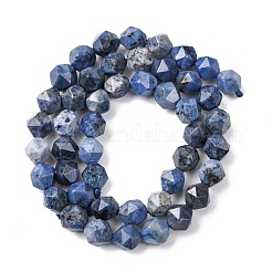 Natural Dumortierite Quartz Beads Strands&nbsp;G-F523-17-8mm-01