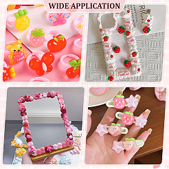 42Pcs 6 Colors Opaque Resin Cabochons&nbsp;CRES-PH0001-29