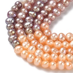 Natural Cultured Freshwater Pearl Beads Strands&nbsp;PEAR-C004-10