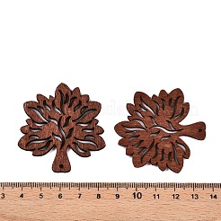 Natural Poplar Wood Pendants&nbsp;WOOD-N016-27B