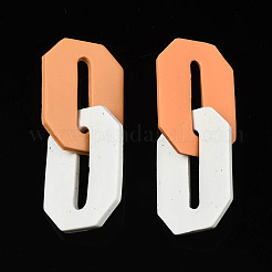 Handmade Polymer Clay Linking Rings&nbsp;CLAY-N010-033-02