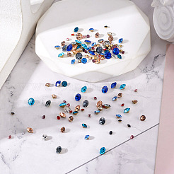 Pointed Back Glass Rhinestone Cabochons&nbsp;RGLA-YS0001-03