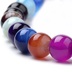 Natural Striped Agate/Banded Agate Beads&nbsp;X1-G-S259-04J-6mm