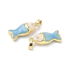 Brass Enamel Pendants&nbsp;KK-Z134-06G-01