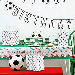 30Pcs Paper Football Pattern Printed Carry Storage Tote Bags&nbsp;ABAG-PH0001-97B