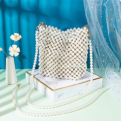 2Pcs Resin Imitation Pearl Bead Bag Straps&nbsp;FIND-PH0008-23B