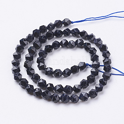 Synthetic Blue Goldstone Beads Strands&nbsp;G-J376-39-6mm