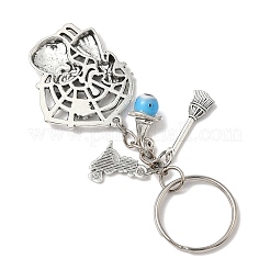 Alloy Lampwork Pendant Keychains&nbsp;KEYC-JKC01276