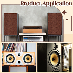 Linen Guitar Speaker Cover Fabric&nbsp;AJEW-WH0481-600A