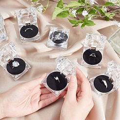 Acrylic Jewelry Ring Box&nbsp;CON-WH0085-10C