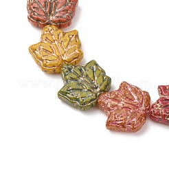 Painted Glass Beads Strands&nbsp;GLAA-B037-13