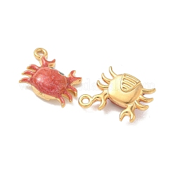 304 Stainless Steel Enamel & Glitter Powder Pendants&nbsp;STAS-Q119-03G-04