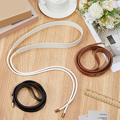 3Pcs 3 Colors Bowknot PU Leather Wrap Around Waist Bands&nbsp;AJEW-CL0003-46